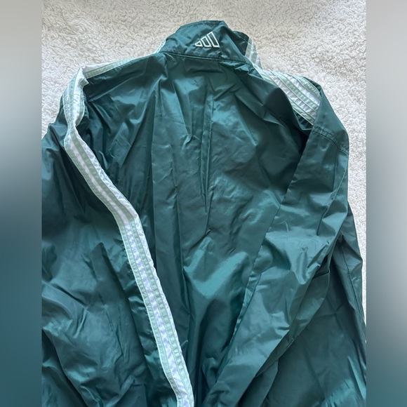 Green Adidas Zip Up Windbreaker - Picture 4 of 4